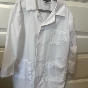 White Lab Coat with Pockets